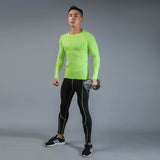 2019 Men's Running Sets Quick Dry 3pcs / sets Compression Sport Suits Basketball Tights Clothing Gym Fitness Jogging Sports