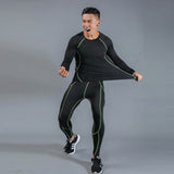 2019 Men's Running Sets Quick Dry 3pcs / sets Compression Sport Suits Basketball Tights Clothing Gym Fitness Jogging Sports