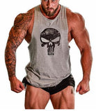 KOSMO MASA Skull Mens Tank Tops Shirt Bodybuilding Fitness Singlet Workout Tank Top Cotton Sleeveless Muscle Vest for Men MC0334