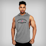 Muscleguys gyms vest Mens Cotton Hoodie Sweatshirts fitness clothes bodybuilding tank top men Sleeveless Tees Shirt tanktops