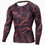 Men Compression sportswear Run Suits Clothes Sports Set Long t shirt And leggings Gym Fitness workout Tights clothing base layer