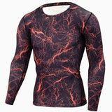 Men Compression sportswear Run Suits Clothes Sports Set Long t shirt And leggings Gym Fitness workout Tights clothing base layer