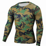 Men Compression sportswear Run Suits Clothes Sports Set Long t shirt And leggings Gym Fitness workout Tights clothing base layer