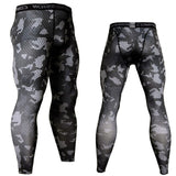 Men Compression sportswear Run Suits Clothes Sports Set Long t shirt And leggings Gym Fitness workout Tights clothing base layer