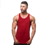 New Muscle Cotton Gym Tank Tops Men Sleeveless Tanktops For Boys Bodybuilding Clothing Undershirt Fitness Stringer workout Vest