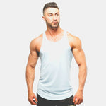 New Muscle Cotton Gym Tank Tops Men Sleeveless Tanktops For Boys Bodybuilding Clothing Undershirt Fitness Stringer workout Vest