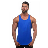 New Muscle Cotton Gym Tank Tops Men Sleeveless Tanktops For Boys Bodybuilding Clothing Undershirt Fitness Stringer workout Vest