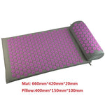 Massager Cushion Massage Yoga Mat Acupressure Relieve Stress Back Body Pain Spike Mat Acupuncture Massage Yoga Mat with Pillow