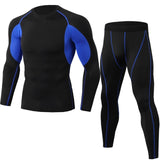 2019 Sports Suit Men Long Sleeve Running Sets Quick Dry Basketball Gym Jogging Suit Compression Yoga Fitness Tracksuit Clothing