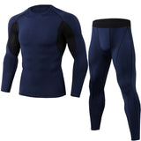 2019 Sports Suit Men Long Sleeve Running Sets Quick Dry Basketball Gym Jogging Suit Compression Yoga Fitness Tracksuit Clothing