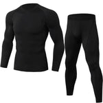2019 Sports Suit Men Long Sleeve Running Sets Quick Dry Basketball Gym Jogging Suit Compression Yoga Fitness Tracksuit Clothing