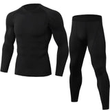 2019 Sports Suit Men Long Sleeve Running Sets Quick Dry Basketball Gym Jogging Suit Compression Yoga Fitness Tracksuit Clothing