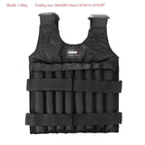 Max 20/50 kg  Loading Weighted Vest Jacket Load Weight Vest Exercise Boxing Training Fitness Equipment for Running 2019