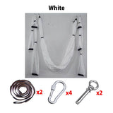 Full Set 6 Handles Anti-gravity Aerial Yoga Hammock Flying Swing Trapeze Yoga Inversion Exercises Device Home GYM Hanging Belt