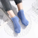 Hot Sale New 1pair Wear-resisting Backless Antibacterial Ankle Yoga Socks Cotton Anti-slip Ballet Pilates Dacing Barre Sock