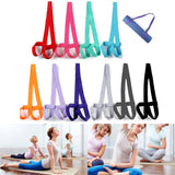 Yoga Mat Strap Belt Multi-Colors Adjustable Sports Sling Carrier Shoulder Carry Stretch Fitness Elastic Bands Yoga Belt FDX99