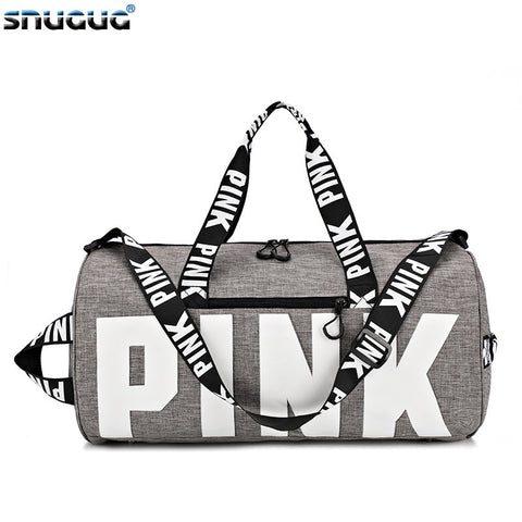 SNUGUG Outdoor Woman Gym Bag New Gym Bag Men Nylon Pink Sports Bags For Fitness Women Sport Bag Travel Handbag/Shoulder Bags