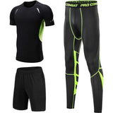 5PCS Set Men's Compression GYM Tights Sports Sportswear Suits Training Clothes Suits Workout Jogging Clothing Tracksuit Sports