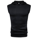 Mens Muscle Hoodie Tank Tops Sleeveless Bodybuilding Gym Workout Fitness Shirts Vest  Masculina Tops Men's Clothing