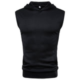 Mens Muscle Hoodie Tank Tops Sleeveless Bodybuilding Gym Workout Fitness Shirts Vest  Masculina Tops Men's Clothing