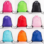 Portable Drawstring Bag Oxford Students Backpack Waterproof Sports Riding Backpack Gym Drawstring Shoes Clothes Organizer Pack