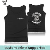 kpop SONS OF ODIN VALHALLA Bodybuilding Tank Tops Men Black O-Neck Tank Top Mens Hip Hop Vikings Casual Work Out Summer Vest 4XL