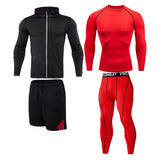 Sports clothing Men's Gym training Fitness sportswear Athletic physical workout Clothes Suits Running jogging Tracksuit Dry Fit