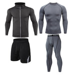 Sports clothing Men's Gym training Fitness sportswear Athletic physical workout Clothes Suits Running jogging Tracksuit Dry Fit