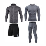 Sports clothing Men's Gym training Fitness sportswear Athletic physical workout Clothes Suits Running jogging Tracksuit Dry Fit