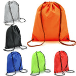 Nylon Drawstring Backpack String Gym Sack Bag Sports Cinch Sack for Men Women Kid School Travel