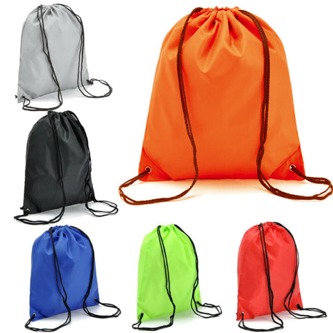 Nylon Drawstring Backpack String Gym Sack Bag Sports Cinch Sack for Men Women Kid School Travel