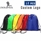 Zackpack Drawstring Bag Sports Waterproof Backpack Bundle Pocket Custom Printing Logo for Men Women Students