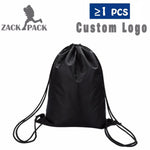 Zackpack Drawstring Bag Sports Waterproof Backpack Bundle Pocket Custom Printing Logo for Men Women Students