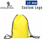 Zackpack Drawstring Bag Sports Waterproof Backpack Bundle Pocket Custom Printing Logo for Men Women Students