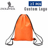 Zackpack Drawstring Bag Sports Waterproof Backpack Bundle Pocket Custom Printing Logo for Men Women Students