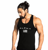 New fashion cotton sleeveless shirts tank top men Fitness shirt mens singlet Bodybuilding workout gym vest fitness men