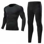 Men's Sports Compression Racing Set T-Shirt + Pants - Skin Tights Fitness Long Sleeve Training Suits Fitness Clothing Yoga Wear