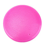 Factory Direct PVC Yoga Balanced Cushion Pink Inflatable Massage Cushion Thickening Explosion-Proof Balance Training Device