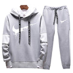 2019Spring and Autumn Men's Brand Clothing Casual Sweatshirt Set Men's Sportswear Hoodie Two-piece Running Jogging Sports Set