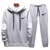 2019Spring and Autumn Men's Brand Clothing Casual Sweatshirt Set Men's Sportswear Hoodie Two-piece Running Jogging Sports Set