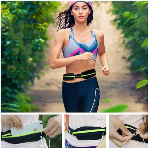 5 Color Outdoor Sports Bag Running Bag Waist Belt Waterproof Sports Pockets Phone anti-theft Pack Cycling Fitness Equipment