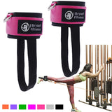 1 Pair Fitness Exercise Resistance Band Ankle Straps Cuff for Cable Machines Ab Leg Glute Training Home Gym Fitness Equipment