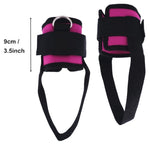 1 Pair Fitness Exercise Resistance Band Ankle Straps Cuff for Cable Machines Ab Leg Glute Training Home Gym Fitness Equipment