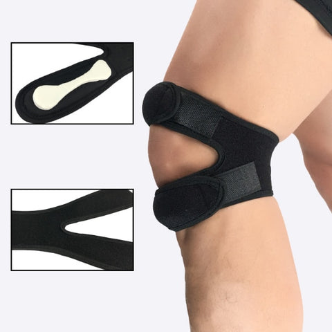 1 PC Adjustable Knee Pad Elastic Knee Support Outdoor Sports Exercise Fitness Knee Protector Outdoor Fitness Equipment