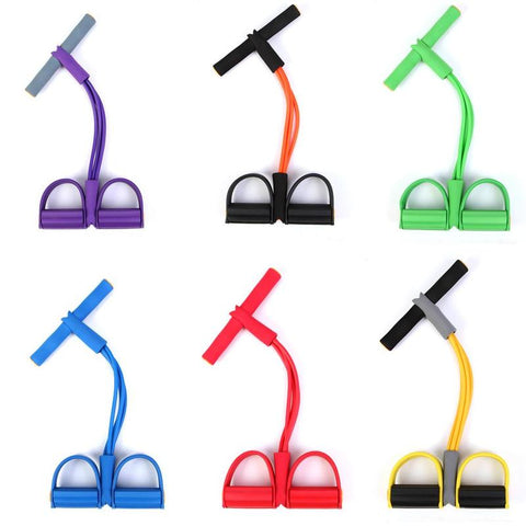 Multi Function Tension Rope Strong Fitness Resistance Bands Latex Pedal Women Men Sit Up Pull Ropes Yoga Fitness Equipment
