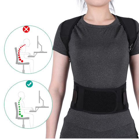 New Adult Humpback Corrector Correct Back Spine Support Posture Adjustable Shoulder Brace Belt Strap Outdoor Fitness Equipment