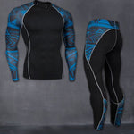 Men's Sportswear Compression Suits Training Clothing Set Training Jogging Sports Running Workout Gym Tights Dry Fit Plus Size