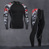 Men's Sportswear Compression Suits Training Clothing Set Training Jogging Sports Running Workout Gym Tights Dry Fit Plus Size