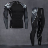 Men's Sportswear Compression Suits Training Clothing Set Training Jogging Sports Running Workout Gym Tights Dry Fit Plus Size