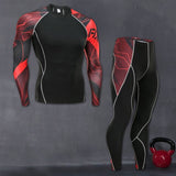 Men's Sportswear Compression Suits Training Clothing Set Training Jogging Sports Running Workout Gym Tights Dry Fit Plus Size